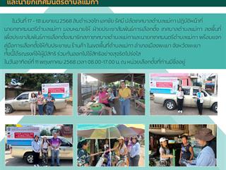 17-18.04.68 ลงพื้นที่เพื่อประชาสัมพันธ์การเลือกตั้งสมาชิกสภาเทศบาลตำบลแม่กาและนายกเทศมนตรีตำบลแม่กา