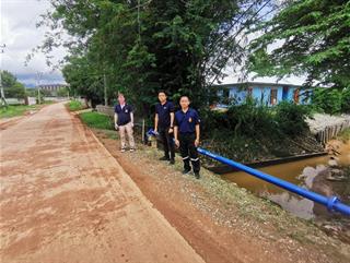 25.05.68 สำรวจพื้นที่เสี่ยงอุทกภัยบริเวณชุมชนหน้ามหาวิทยาลัยพะเยา