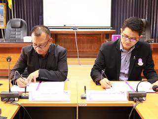 23.12.68 ร่วมพิธีลงนามความร่วมมือ ระหว่างมหาวิทยาลัยพะเยา และเทศบาลตำบลแม่กา และกิจกรรมอบรมเชิงปฏิบัติการ เรื่อง แผนรับมืออุทกภัยด้วยข้อมูลภูมิสารสนเทศ ภายใต้โครงการเสริมศักยภาพชุมชนและเครือข่ายความร่วมมือด้วยการบริการวิชาการด้านเทคโนโลยี